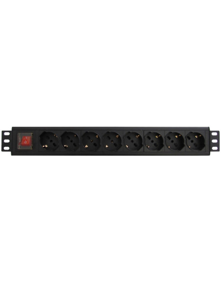 WP WPN-PDU-G01-08 unidad de distribución de energía (PDU) 8 salidas AC 1.5U Negro