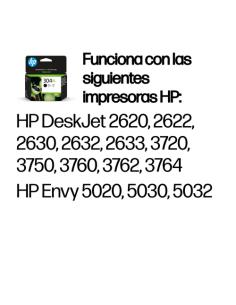 HP Cartucho de tinta Original 304XL negro
