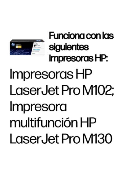 HP Cartucho de tóner Original LaserJet 17A negro