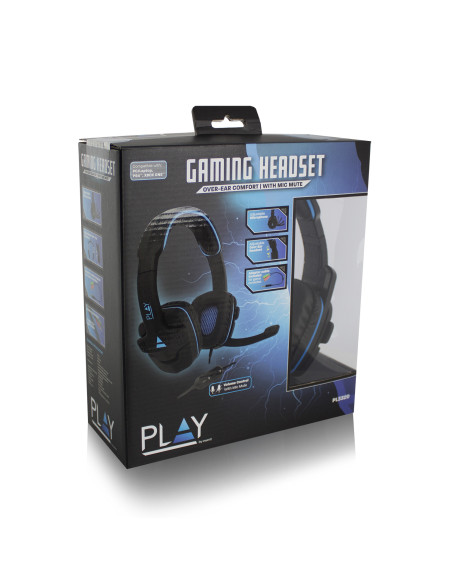 Ewent PL3320 auricular y casco Auriculares Alámbrico Diadema Juego Negro