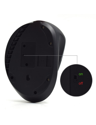 Ewent Ratón inalámbrico y ergonómico