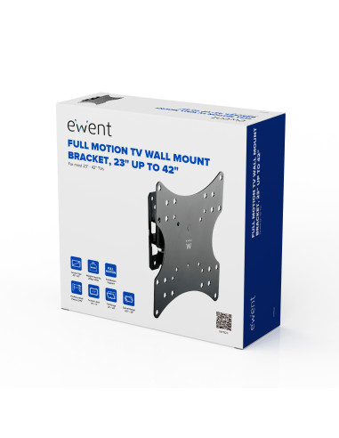 Ewent EW1520 soporte para TV 106,7 cm (42") Negro