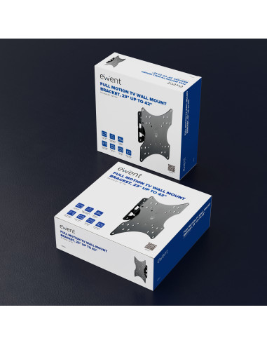 Ewent EW1520 soporte para TV 106,7 cm (42") Negro