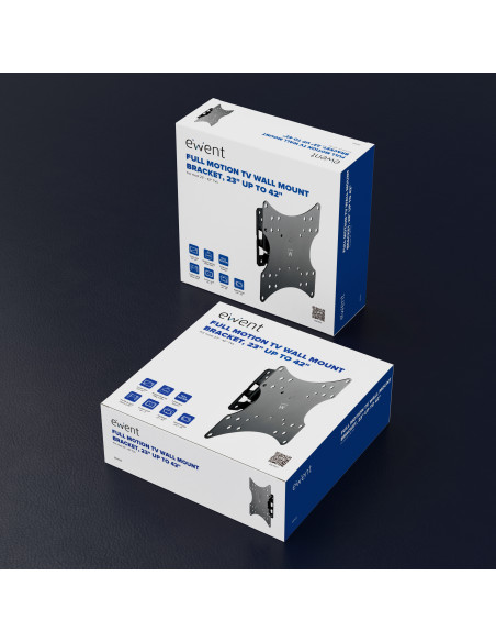 Ewent EW1520 soporte para TV 106,7 cm (42") Negro