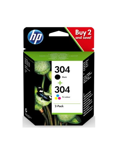 HP Paquete de 2 cartuchos de tinta Original 304 negro/tricolor