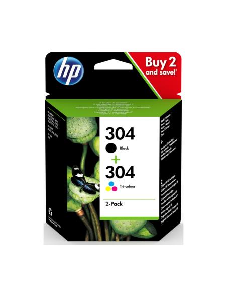 HP Paquete de 2 cartuchos de tinta Original 304 negro/tricolor