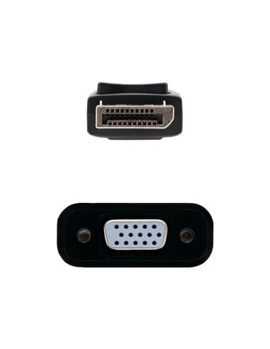 Nanocable Conversor DisplayPort a sVGA, DisplayPort M-sVGA H, Negro, 15 cm