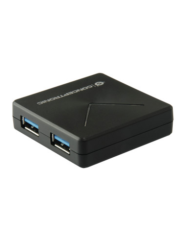 Conceptronic HUBBIES02B hub de interfaz USB 3.2 Gen 1 (3.1 Gen 1) Mini-B 5000 Mbit s Negro