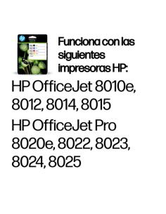 HP Paquete de 4 cartuchos de tinta Original 912 negro/cian/magenta/amarillo