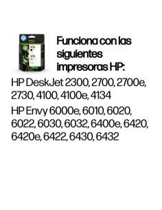 HP Paquete de 2 cartuchos de tinta original 305 tricolor / negro