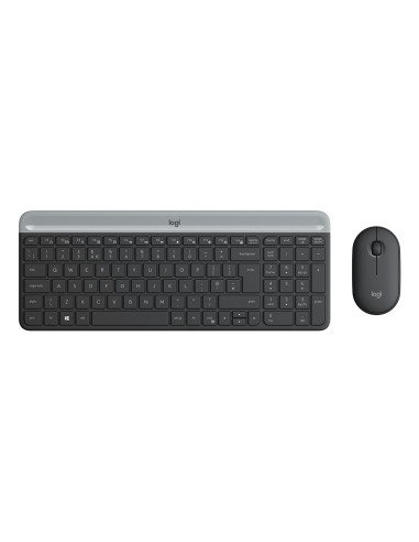 Logitech 920-009198 teclado Ratón incluido Universal RF inalámbrico QWERTY Español Grafito