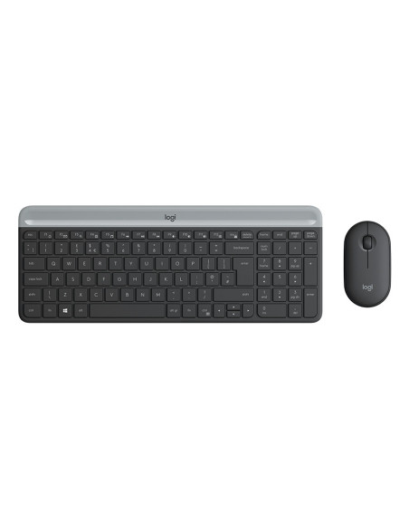 Logitech 920-009198 teclado Ratón incluido Universal RF inalámbrico QWERTY Español Grafito