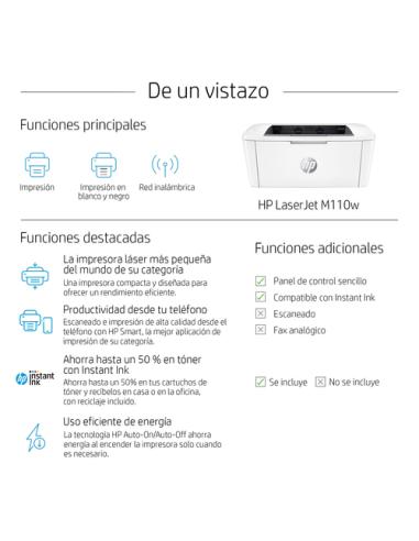 HP LaserJet Impresora M110w