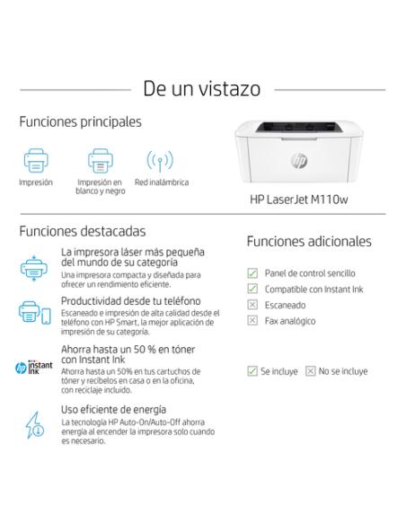 HP LaserJet Impresora M110w