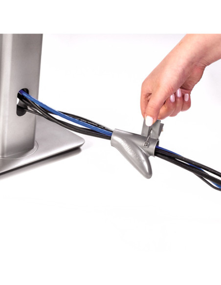 Fellowes CableZip Piso Tubo flexible para protección de cables Plata 1 pieza(s)