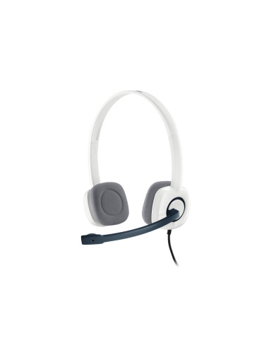 Logitech 981-000350 auricular y casco Auriculares Alámbrico Diadema Oficina Centro de llamadas Blanco