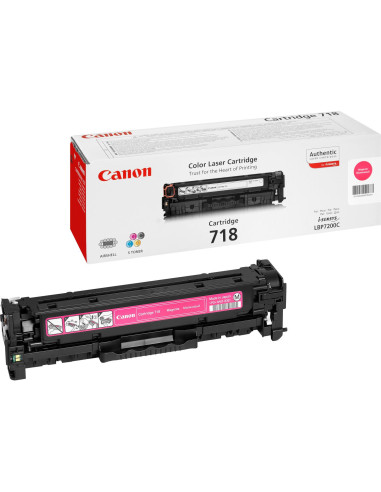 Canon CRG-718 M cartucho de tóner 1 pieza(s) Original Magenta