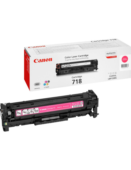Canon CRG-718 M cartucho de tóner 1 pieza(s) Original Magenta