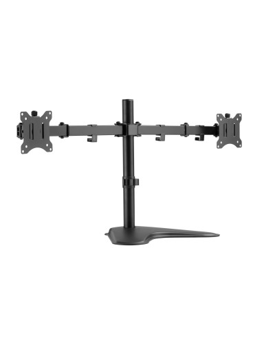 Equip Soporte de sobremesa económico para dos monitores de 17"-32