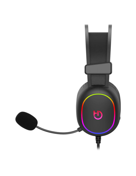 Hiditec Erys ARGB Auriculares Alámbrico Diadema Juego Negro