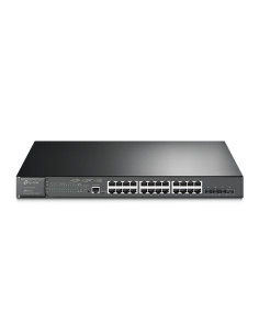 TP-Link JetStream TL-SG3428XMP switch Gestionado L2+ Gigabit Ethernet (10 100 1000) Energía sobre Ethernet (PoE) 1U Negro