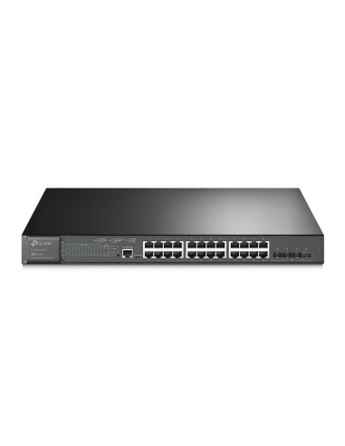 TP-Link JetStream TL-SG3428XMP switch Gestionado L2+ Gigabit Ethernet (10 100 1000) Energía sobre Ethernet (PoE) 1U Negro