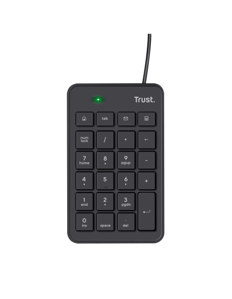 Trust 22221 teclado numérico Portátil PC USB Negro