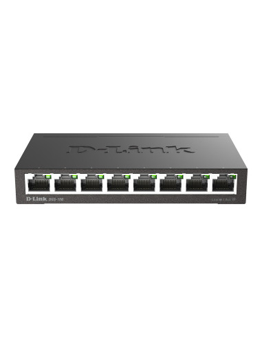 D-Link DGS-108 switch No administrado L2 Gigabit Ethernet (10 100 1000) Escritorio Negro