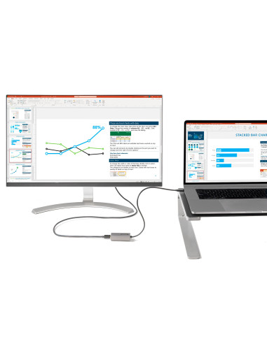 StarTech.com Adaptador USB C a Mini DisplayPort - Convertidor de Vídeo USB Tipo C a mDP Mini DP a 4K 60Hz - Compatible con