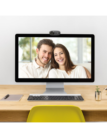 Logitech 960-001065 cámara web 5 MP 1280 x 720 Pixeles USB Negro