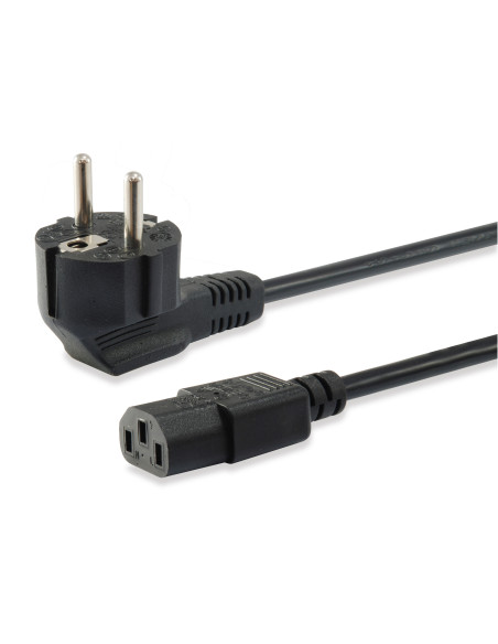 Equip 112121 cable de transmisión Negro 3 m IEC C13 CEE7 7