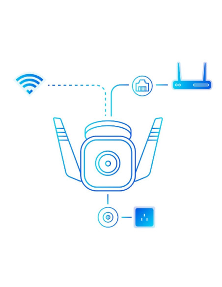 TP-Link Tapo TC65 cámara de vigilancia Bala (forma) Cámara de seguridad IP Exterior 2304 x 1296 Pixeles Techo pared