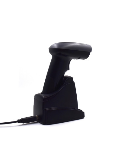 Ewent EW3440 lector de código de barras Lector de códigos de barras portátil 1D 2D Negro