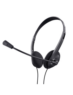 Trust 24659 auricular y casco Auriculares Alámbrico Diadema Llamadas Música Negro