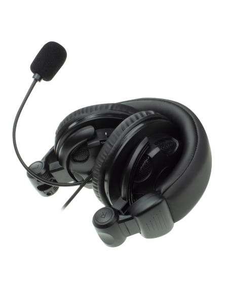 Ewent EW3564 auricular y casco Auriculares Alámbrico Diadema Llamadas Música Negro