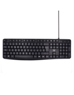 Ewent EW3001 teclado Oficina USB QWERTY Español Negro