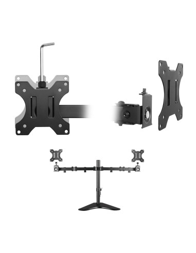 Ewent EW1536 soporte para monitor 81,3 cm (32") Escritorio Negro