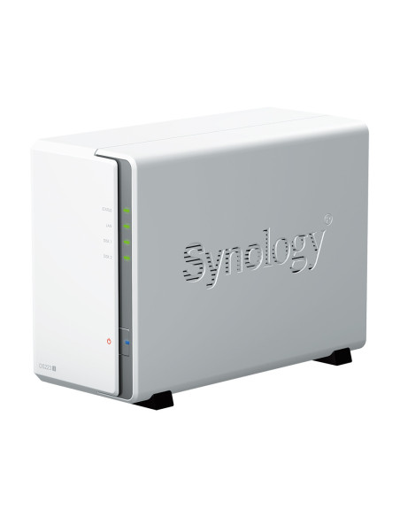 Synology DiskStation DS223J servidor de almacenamiento NAS Escritorio Realtek RTD1619B 1 GB DDR4 0 TB DiskStation Manager Blanco