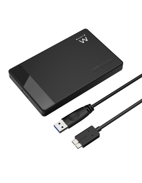 Ewent EW7049 caja para disco duro externo Carcasa de disco duro SSD Negro 2.5"