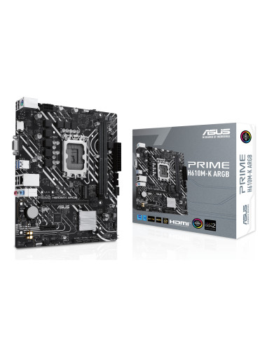 ASUS PRIME H610M-K ARGB Intel H610 LGA 1700 micro ATX