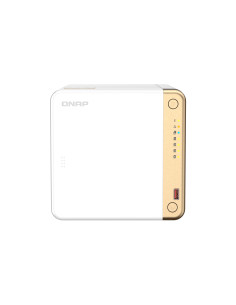 QNAP TS-462-4G servidor de almacenamiento NAS Torre Intel® Celeron® N4505 4 GB DDR4 0 TB QNAP QTS Blanco