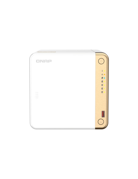 QNAP TS-462-4G servidor de almacenamiento NAS Torre Intel® Celeron® N4505 4 GB DDR4 0 TB QNAP QTS Blanco