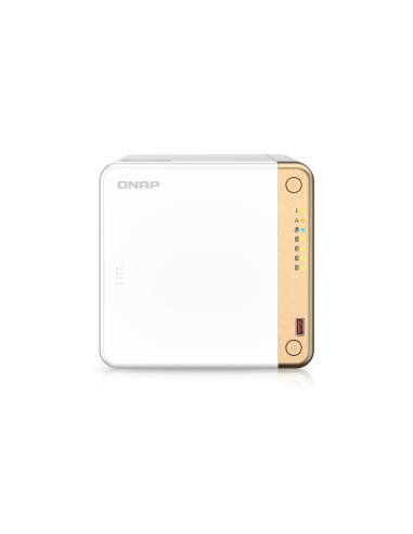 QNAP TS-462-4G servidor de almacenamiento NAS Torre Intel® Celeron® N4505 4 GB DDR4 0 TB QNAP QTS Blanco
