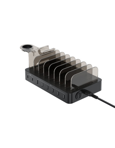 Conceptronic OZUL02B cargador de dispositivo móvil Universal Negro Corriente alterna Interior