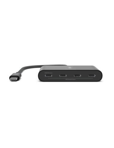 Belkin AVC018BTBK hub de interfaz USB Tipo C 10000 Mbit s Negro