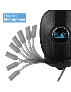 Ewent Play PL3321 Auriculares Alámbrico Diadema Juego Negro 2