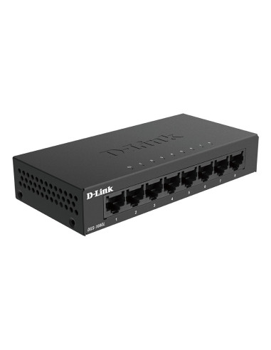 D-Link DGS-108GL No administrado Gigabit Ethernet (10 100 1000) Negro