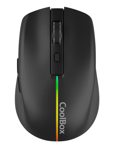 CoolBox GAMING RATON W01 NEGRO INALAMBRICO RECARGABLE 1600DPI SILENTCLICK