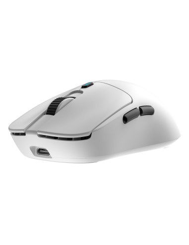 CoolBox GAMING RATON W03 BLANCO ULTRALIGERO INALAMBRICO RECARGABLE RF+BT+USB-C 10.000DPI