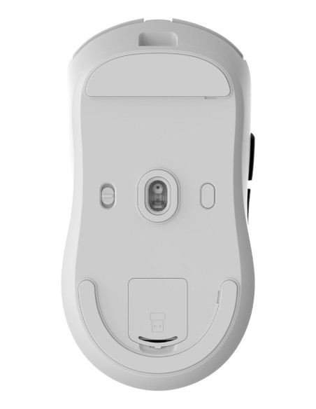 CoolBox GAMING RATON W03 BLANCO ULTRALIGERO INALAMBRICO RECARGABLE RF+BT+USB-C 10.000DPI